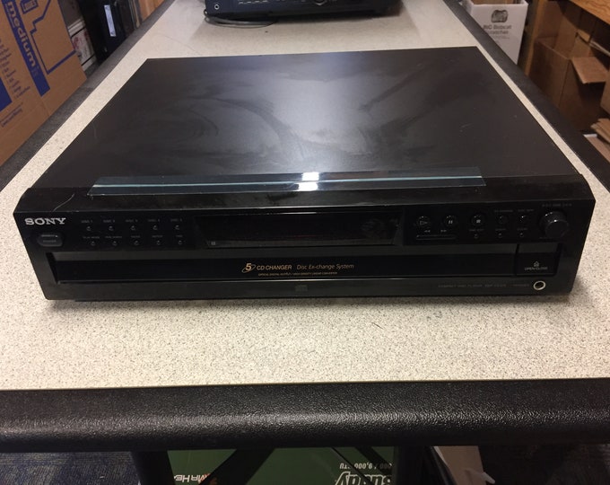 Sony 5 Cd Changer / Player Model No. Cdpce375. Tested & Works Etsy