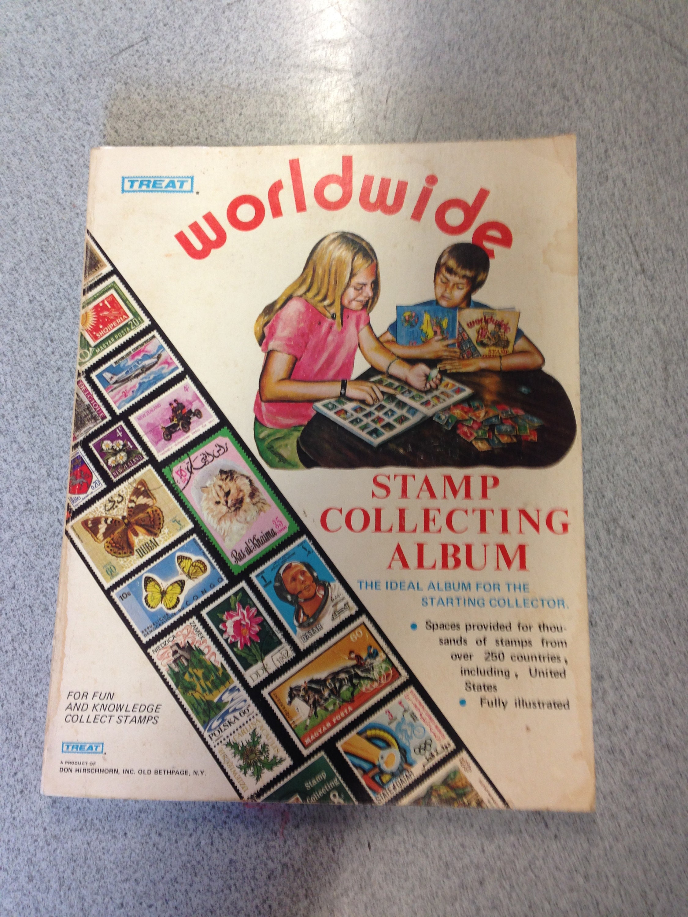 Treat Worldwide Stamp Collecting Book With Stamps. Etsy