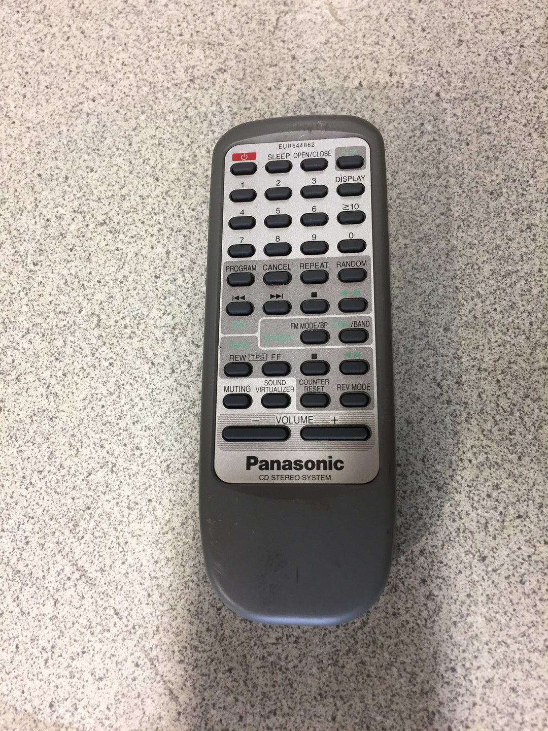 Panasonic CD Stereo System Remote Control Eur644862 Etsy