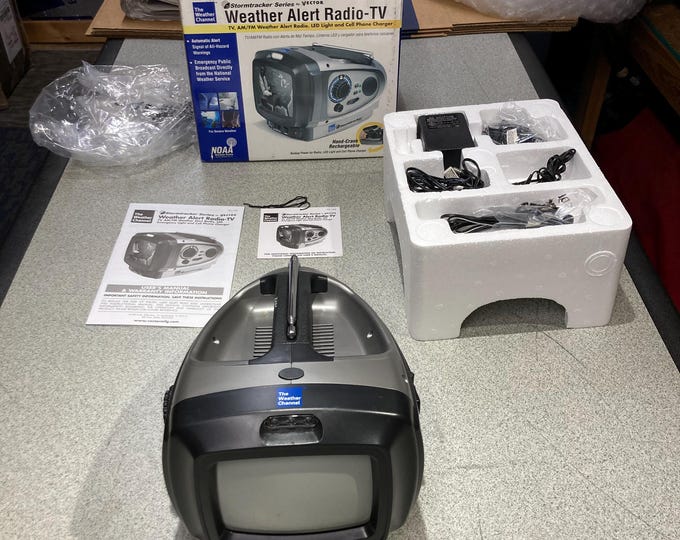 The Weather Channel Alert Radio-TV. (New Old Stock)  Model VEC130B
