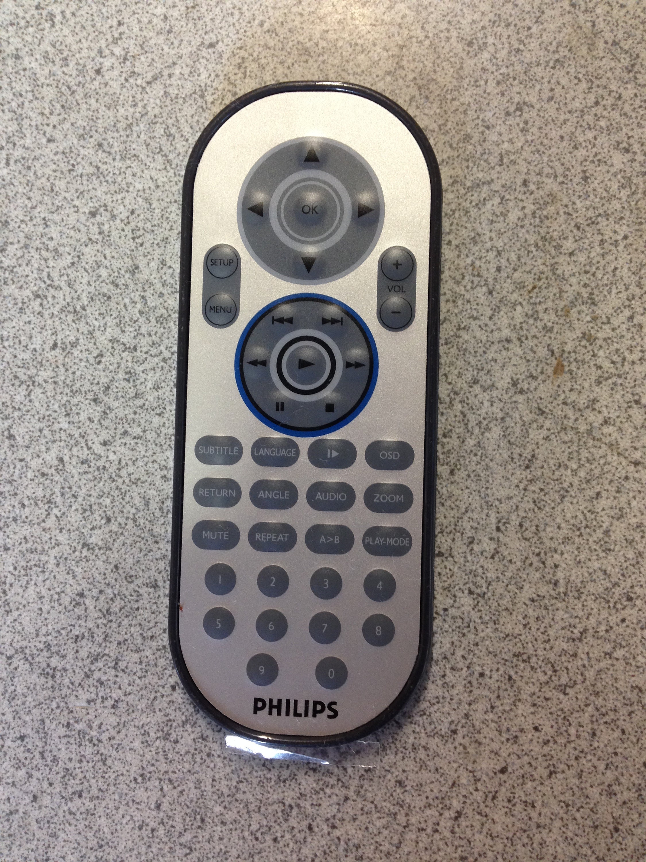Philips DVD Remote Control Model RC810