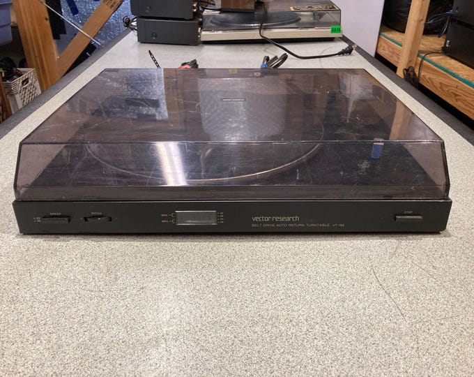 Vector Research Belt Drive Auto Return Turntable  Model VT-155. Tested & Works. (Read Below)