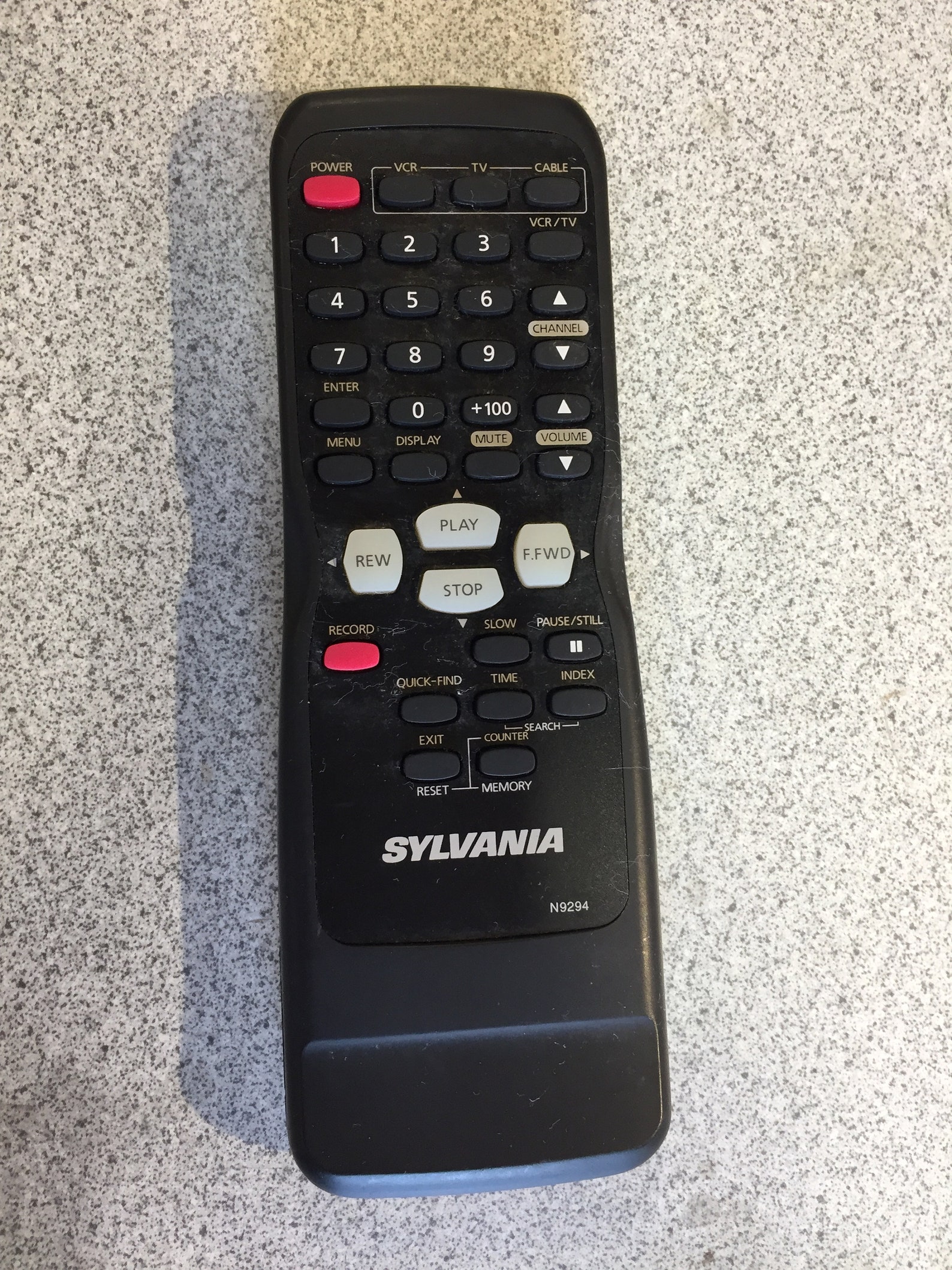 Sylvania tv/vcr Remote Control Model N9294 Etsy