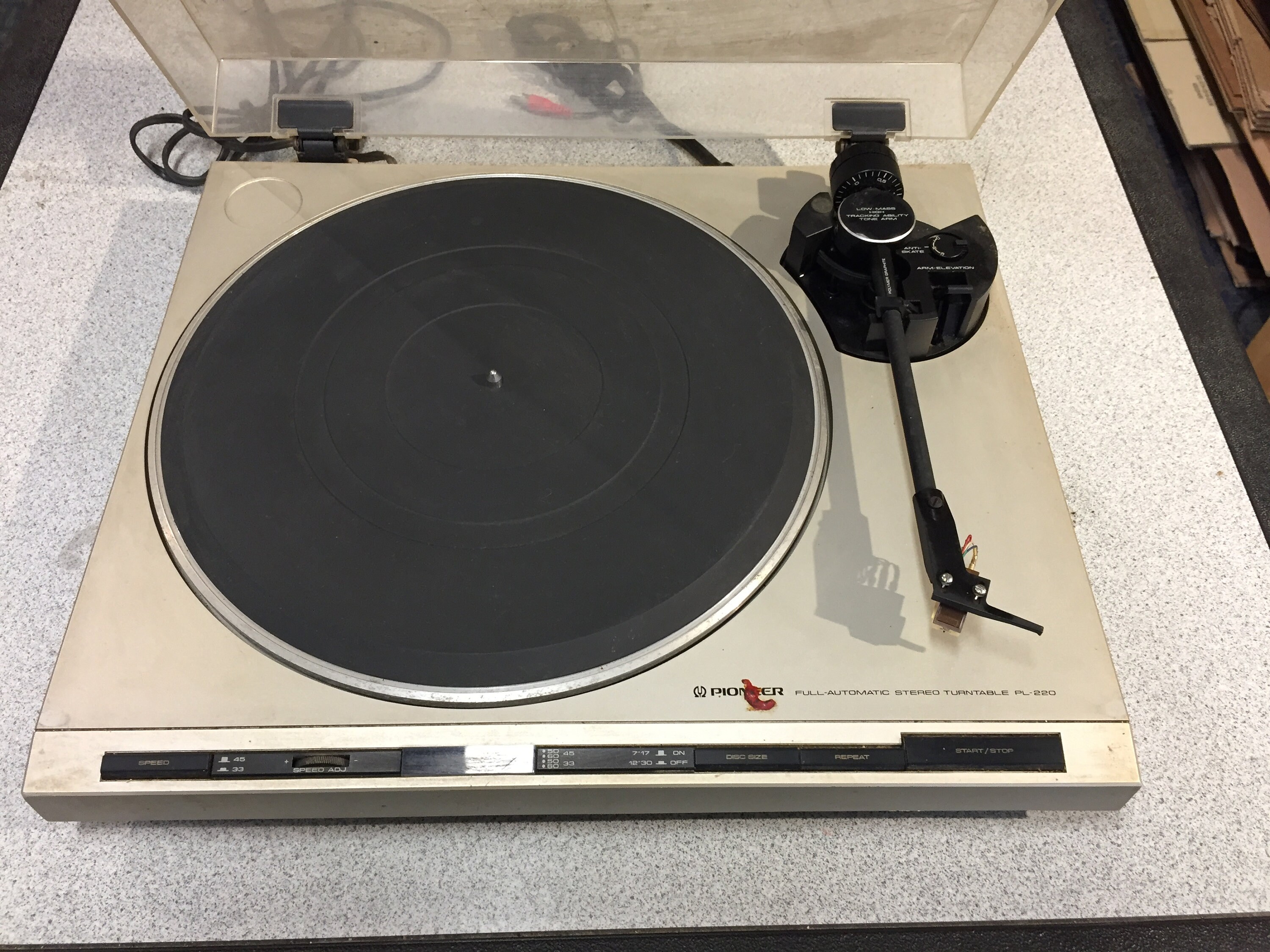 Pioneer FullAutomatic Stereo Turntable Model PL220 Etsy