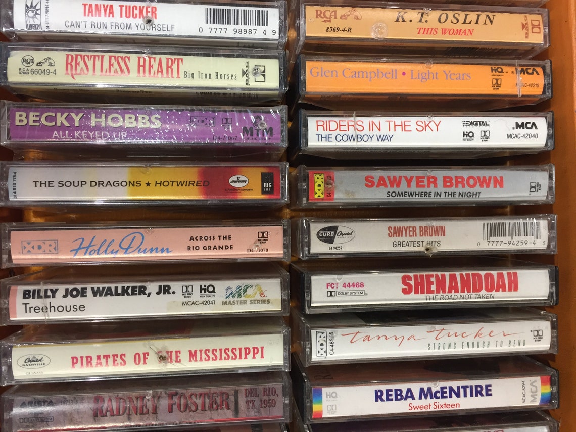 Cassette Tape Case With 30 Assorted Tapes Many Still Sealed Etsy