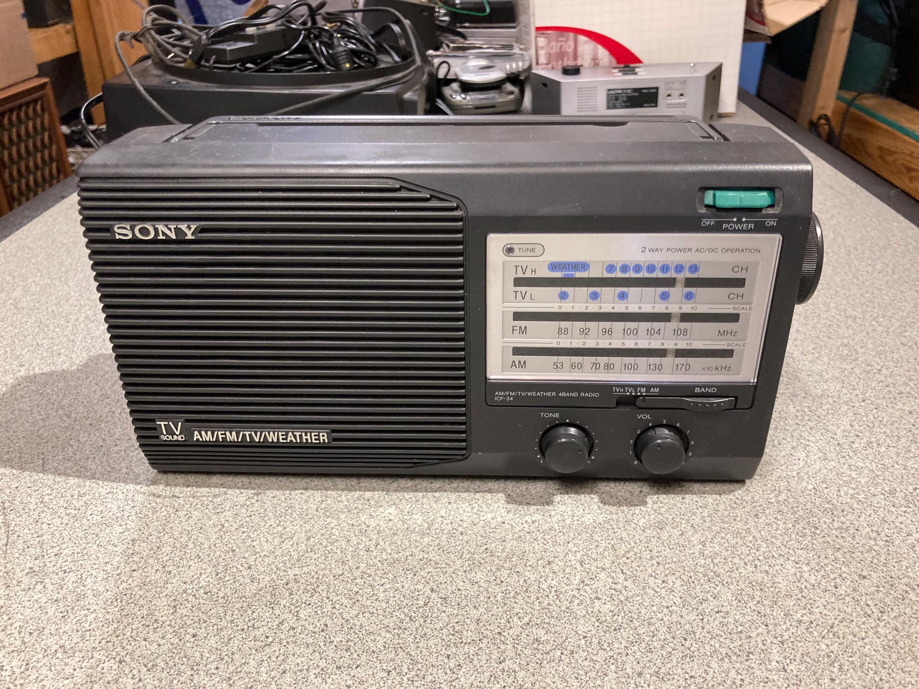 Vintage Sony Portable Tv - Etsy