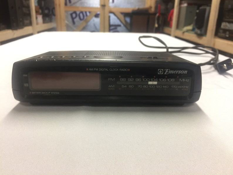 Emerson AM/FM Clock Radio Model AK2722 Etsy