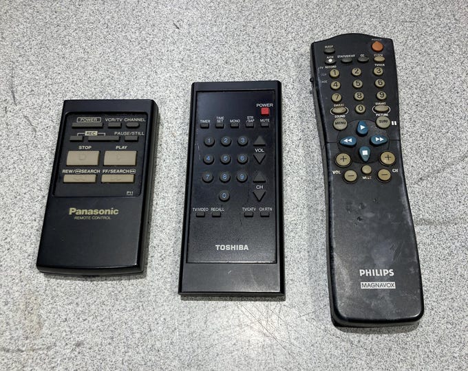 Lot of 3 Remote Controls. Philips, Toshiba & Panasonic