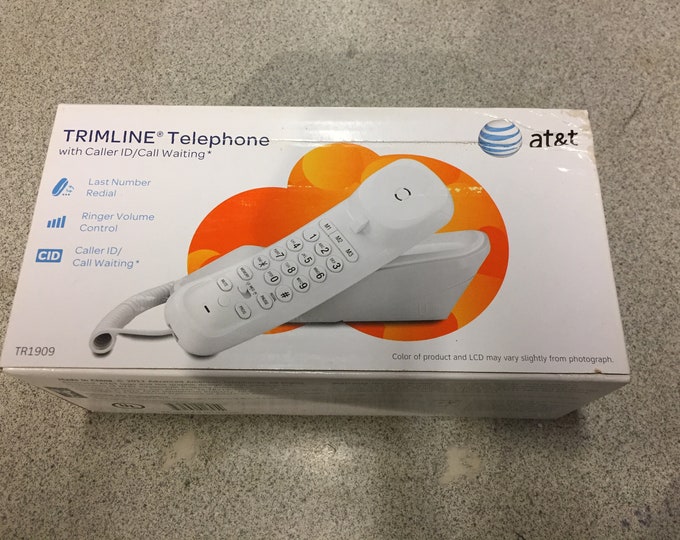 AT&T Trimline Telephone Model tr1909. New Old Stock.