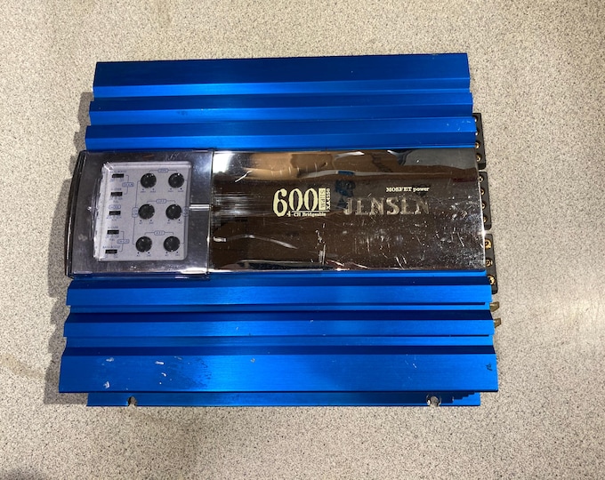 Jensen 600 Watts 4-Channel Bridgeable Car Power Amplifier  Model No. XA 4150