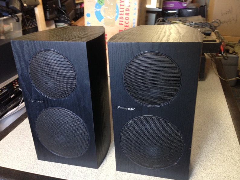 Pair Of Pioneer Speakers A Jones Design Model Sp Bs21 Lr Etsy