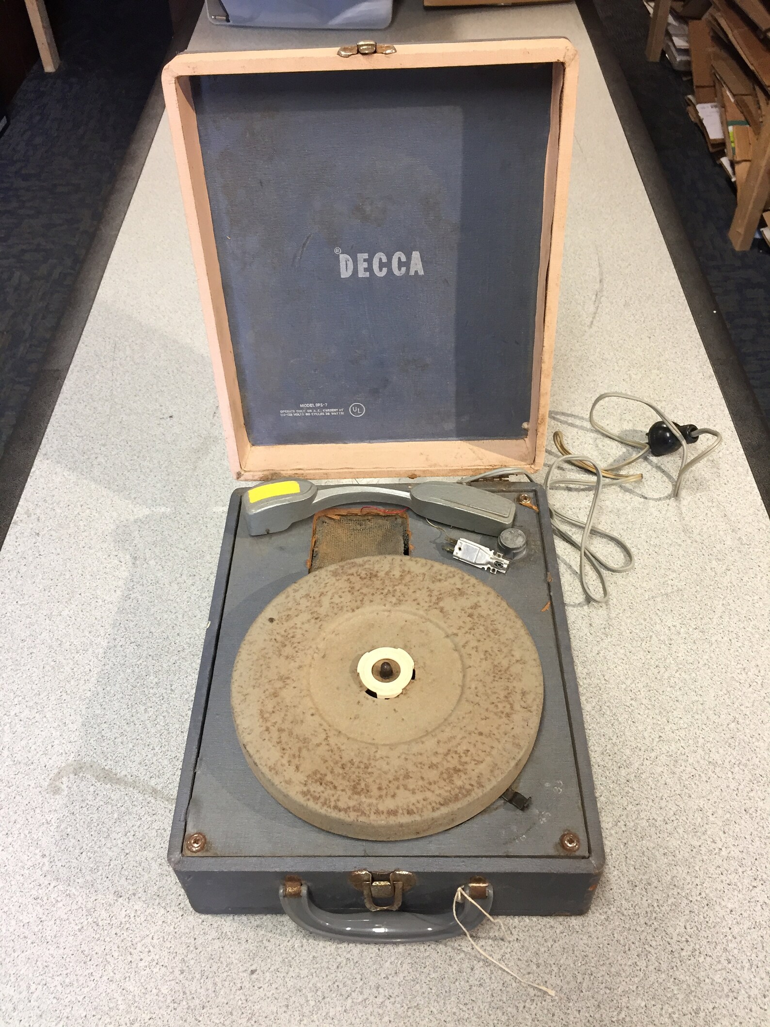 Decca Portable Record Player Model DPS7 Etsy