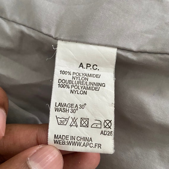 Vintage A.P.C X Kway Zipper Jacket Small Size For… - image 6