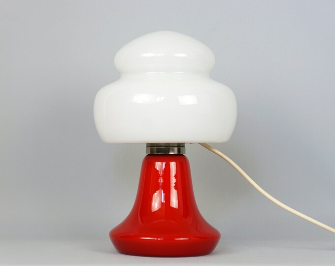 Carlo Nason Murano Mazzega 70s Vintage Table Lamp Space Age Mid Century Modern Panton Era
