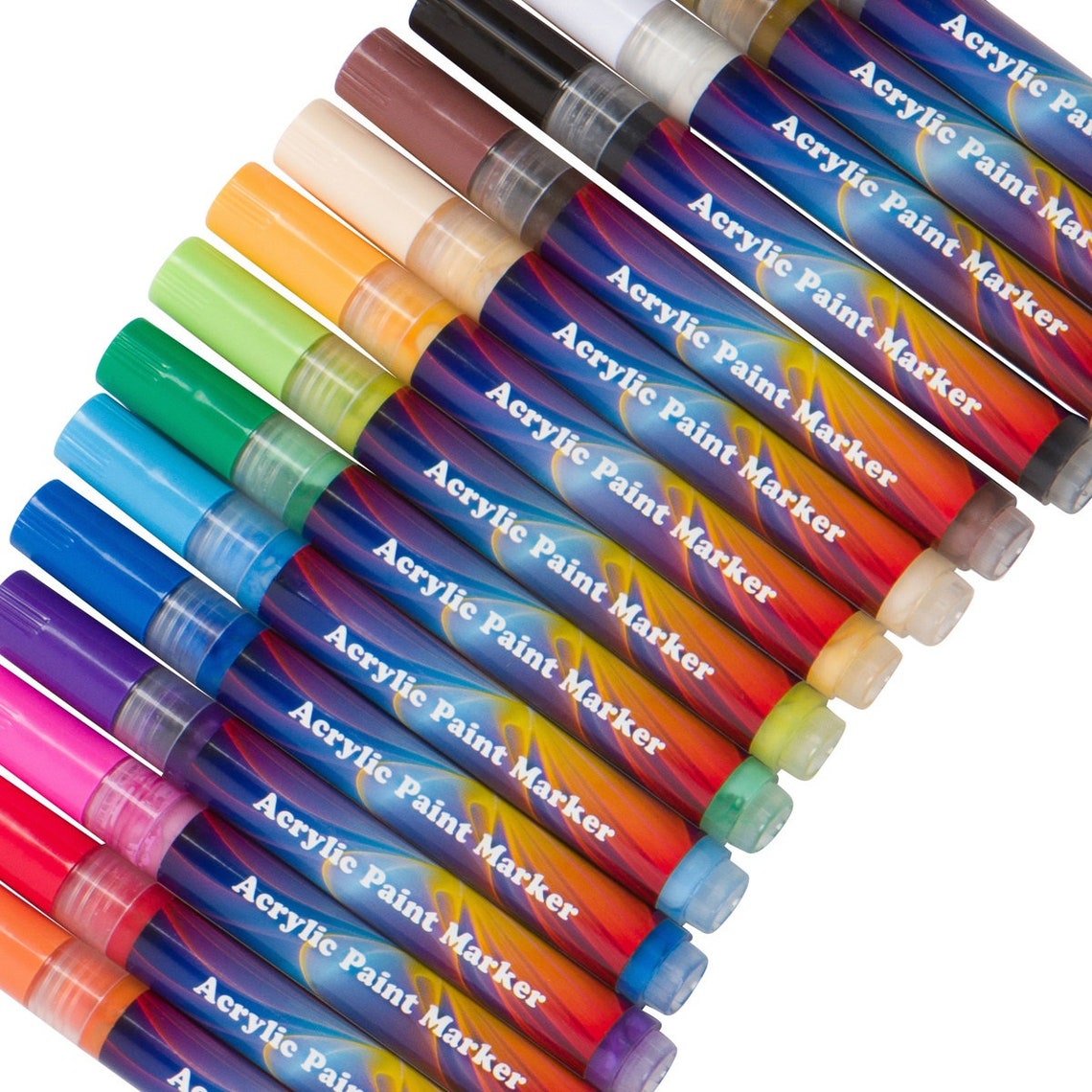 Acrylic Paint Markers From Handy Crafts 15 Colors Medium Etsy