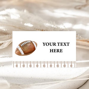 Carte per tende alimentari, Carte con nome stampabili, Segnaposti, Etichette alimentari/Calcio, Primo anno in giù, Calcio d'inizio/Decorazioni per il primo compleanno dei ragazzi, Idee FOO