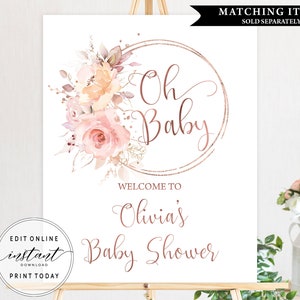 Printable Baby Shower Invitation Template Editable Baby Shower - Etsy