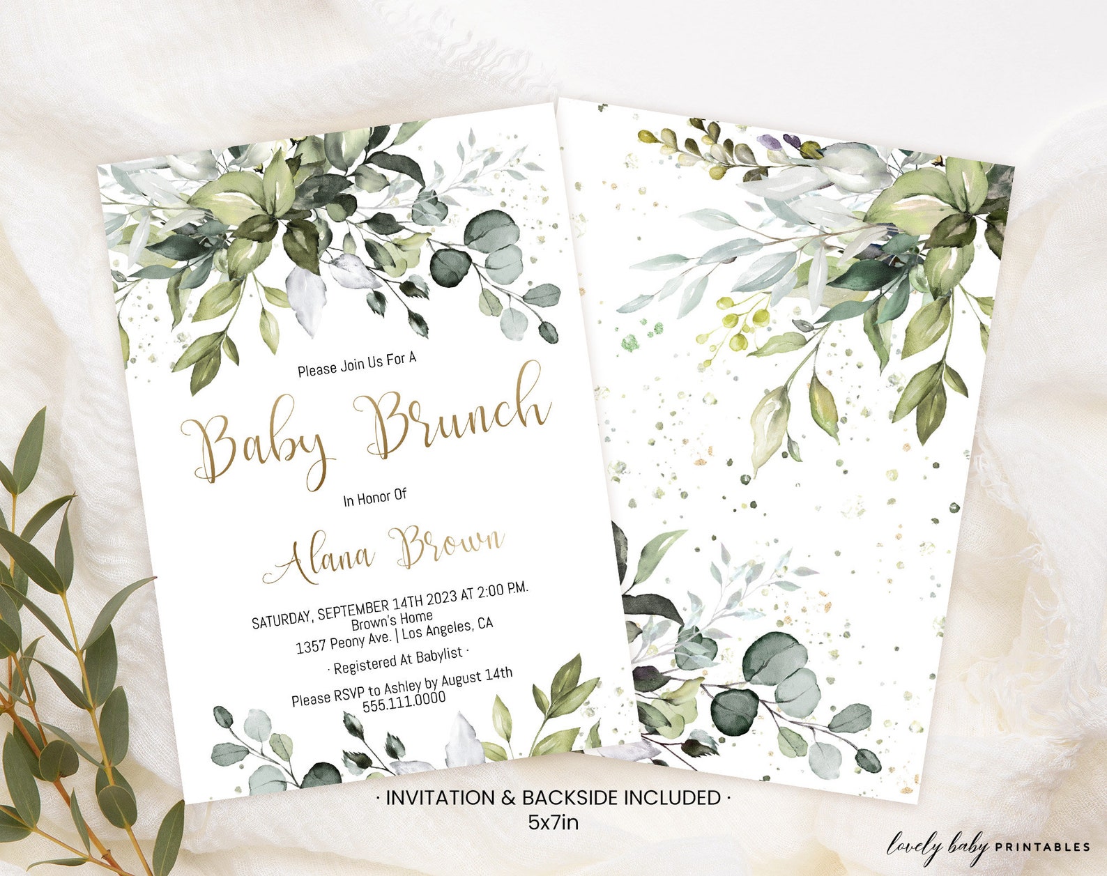 Editable Baby Shower Invitation Printable Baby Brunch Shower - Etsy