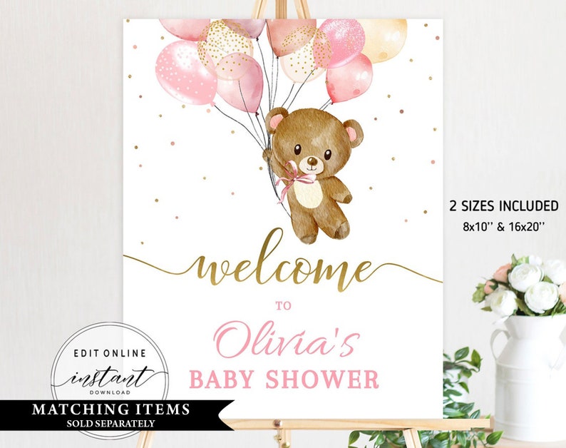 Teddy Bear Cupcake Toppers DIY Printable Baby Shower Cupcake Etsy Canada