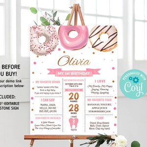 Editable Birthday Milestone Board Template Printable Milestone - Etsy