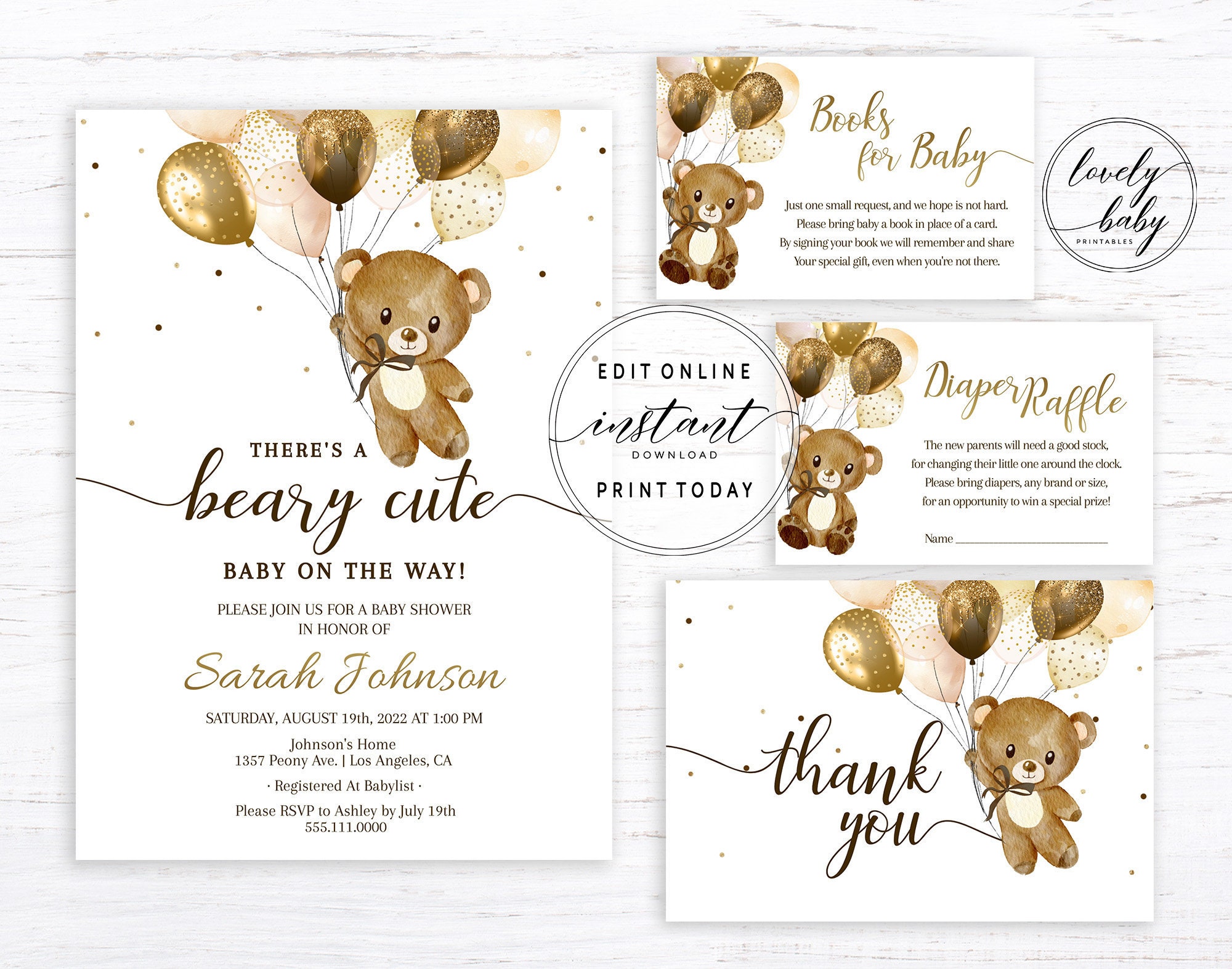 Editable Teddy Bear Baby Shower Invitation Template Bear Etsy editable-teddy-bear-baby-shower-invitation-template-bear-etsy