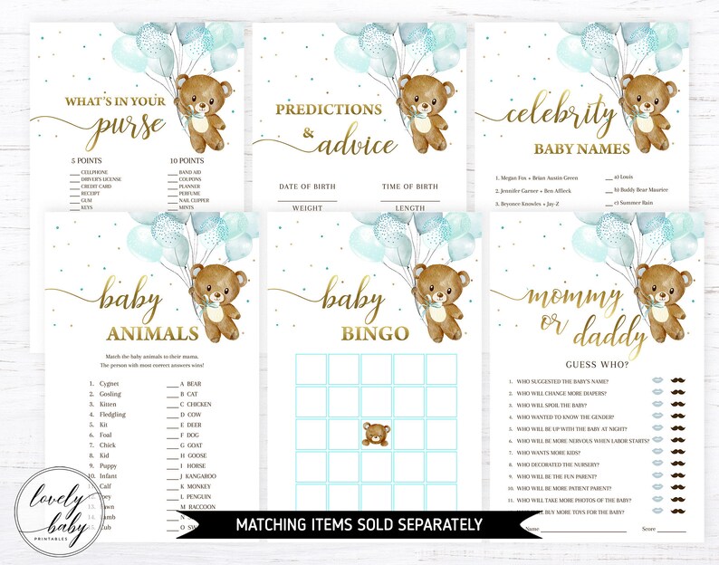 Teddy Bear Diaper Raffle Sign Printable Diaper Raffle Ticket - Etsy