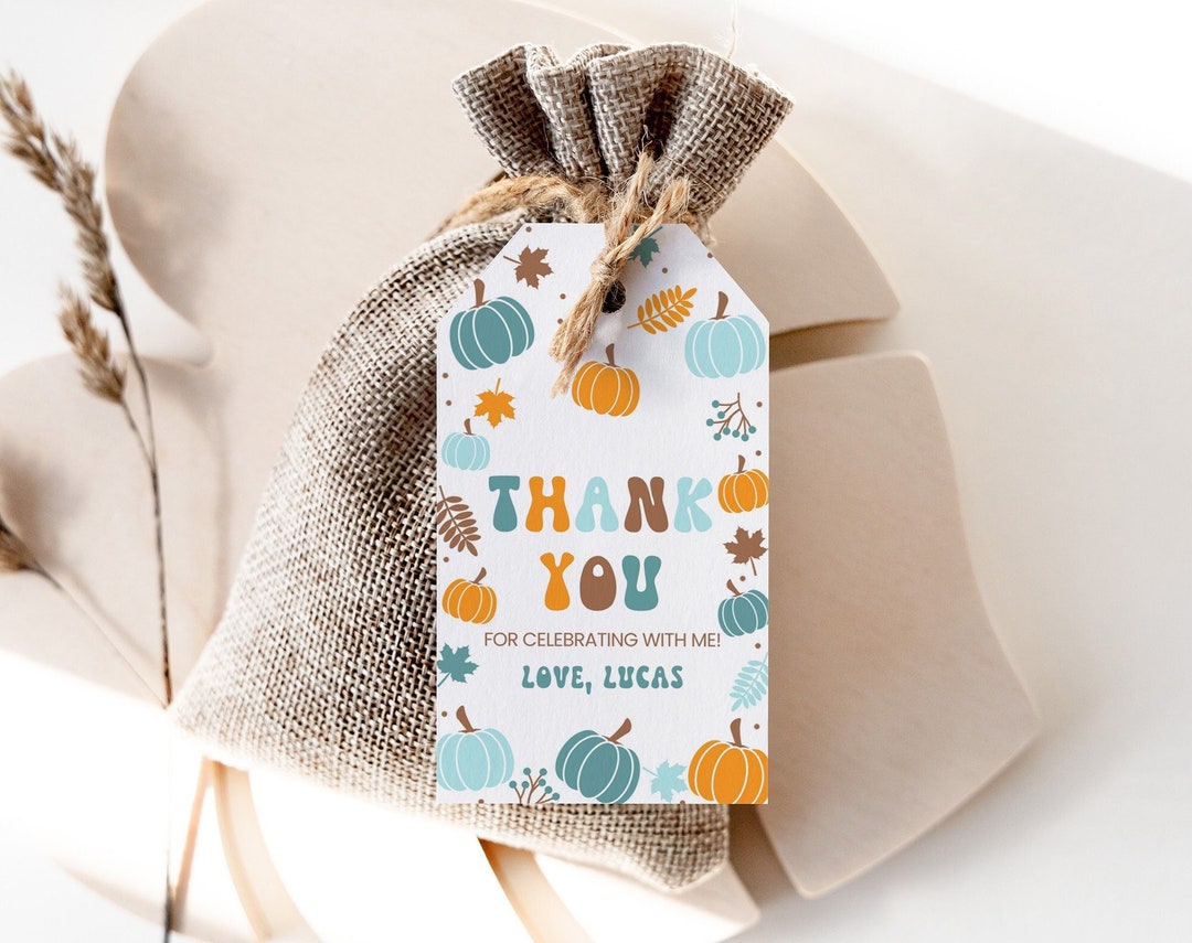 Printable Birthday Favors, Gift Tags Our Little Pumpkin, Fall Autumn ...