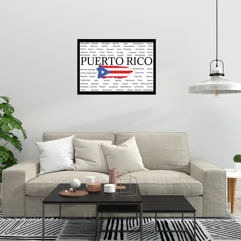 Puerto Rico Printable Wall Art, Instant Download, Home Office Decoration, Wall Art Decor