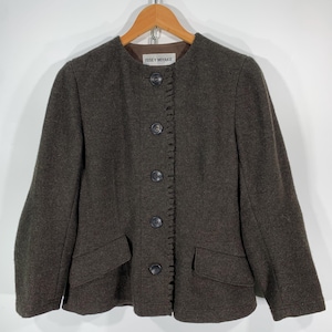 issey miyake wool coat