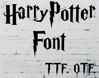 Harry Potter FONT File, TTF Digital Download, Adobe, Cut, Cutting, Microsoft, İnstant Download, Die Cuts
