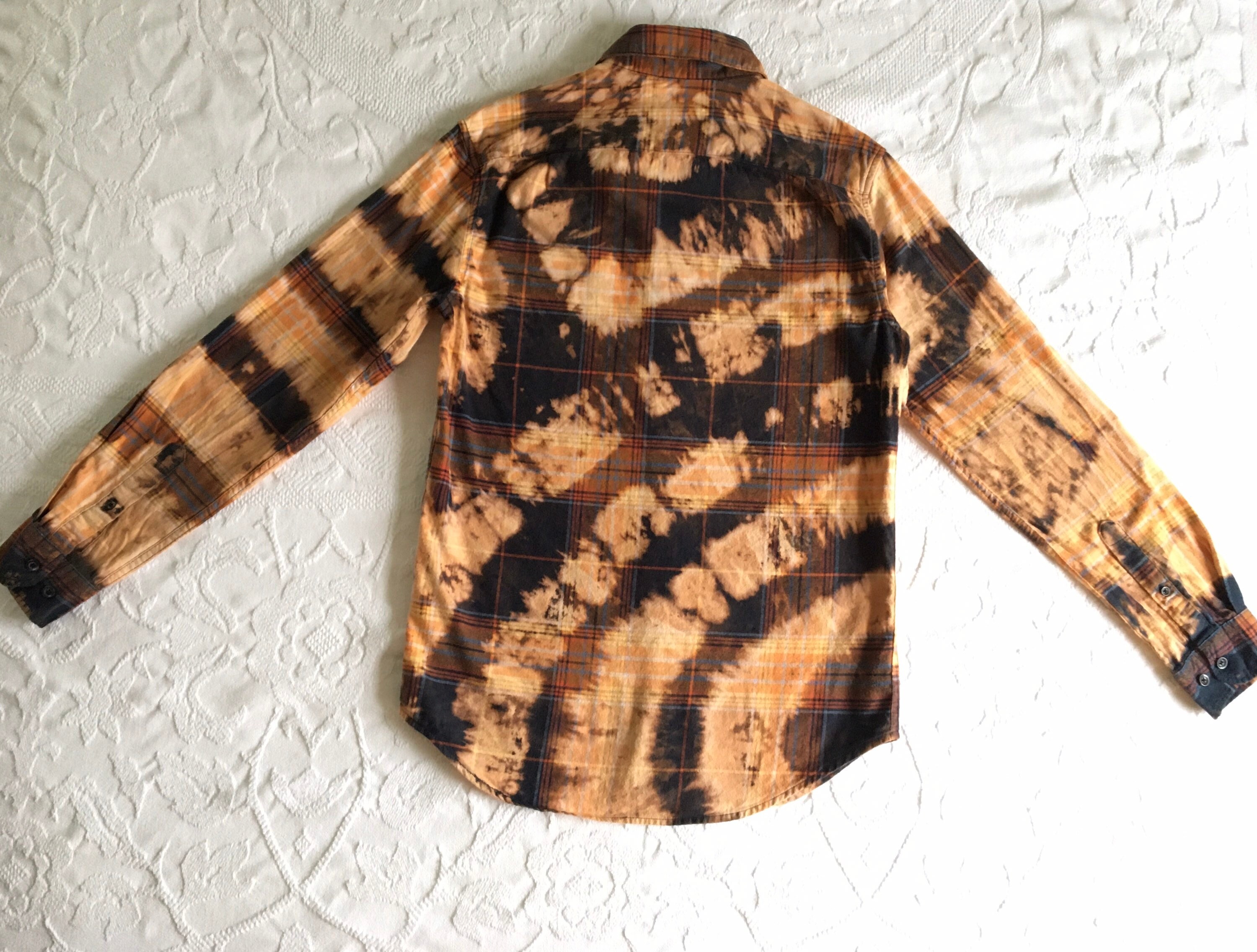 Bleach TieDye Flannel Etsy