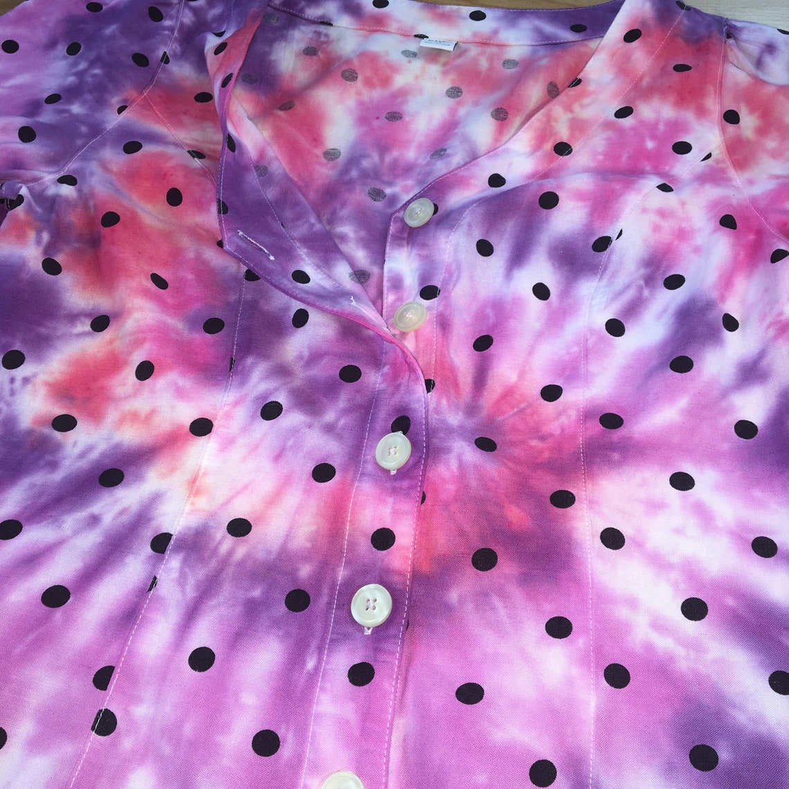 tie dye button up