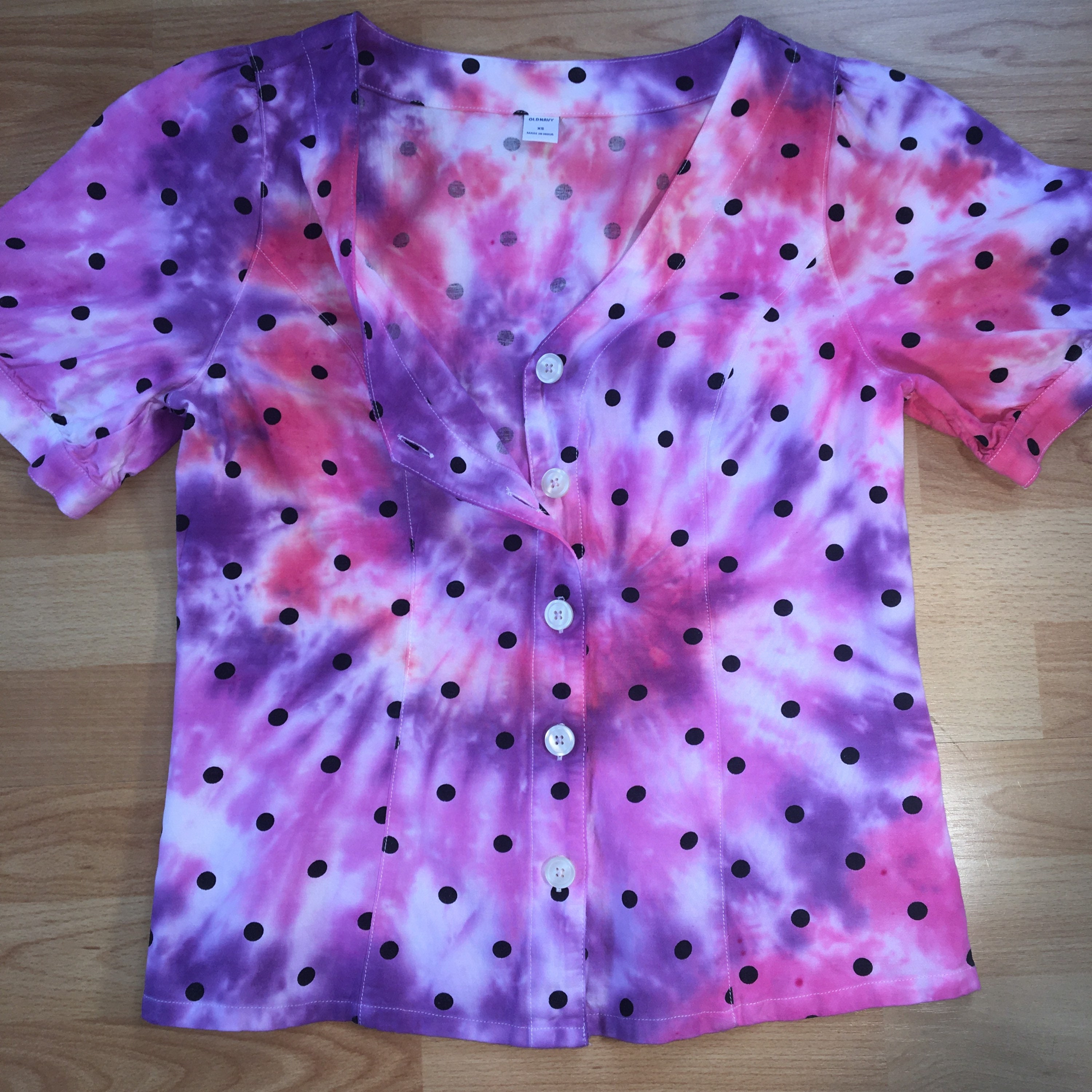 tie dye button up