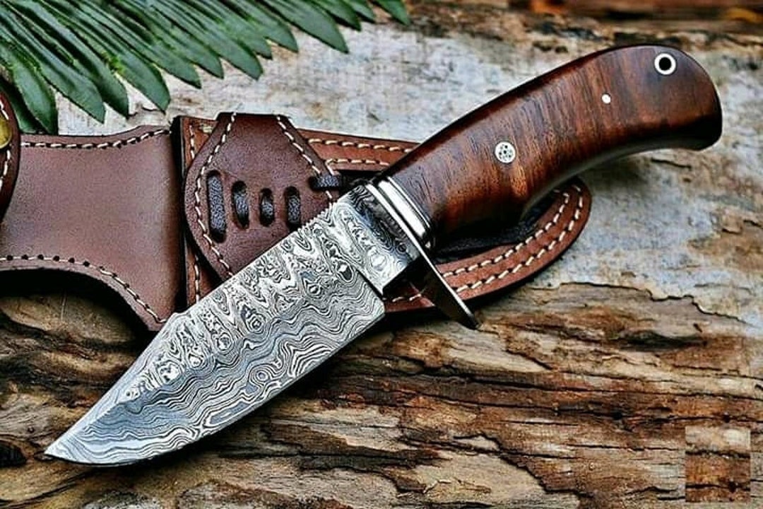 Custom Handmade Hunting Knife Bear Hunter Knife Hunting Etsy