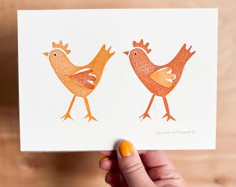 De Gals-linosnedeprint