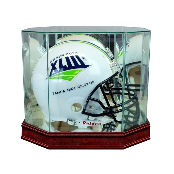 Wood Full Size Helmet Display Case Etsy