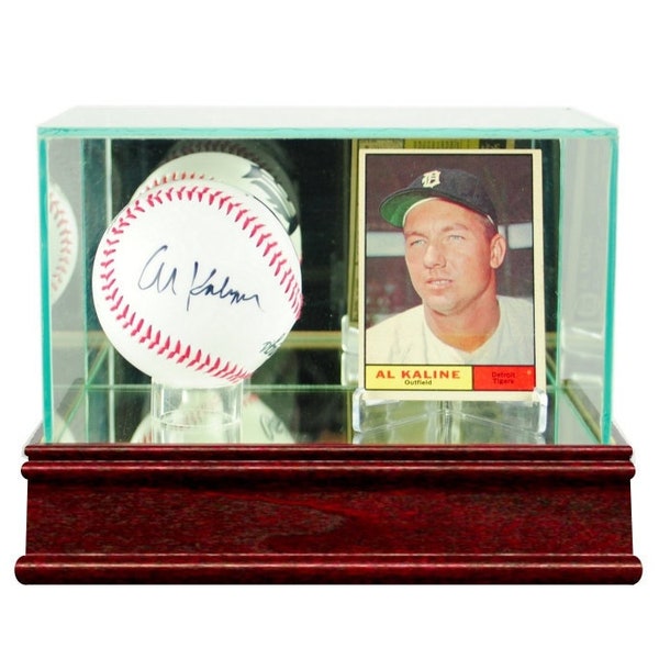 Card and Baseball Glass Display Case