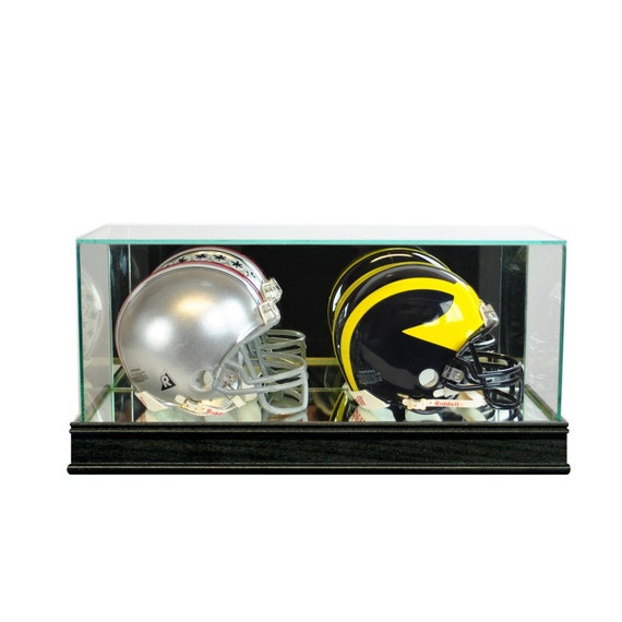 Double Mini Helmet Glass Display Case Etsy