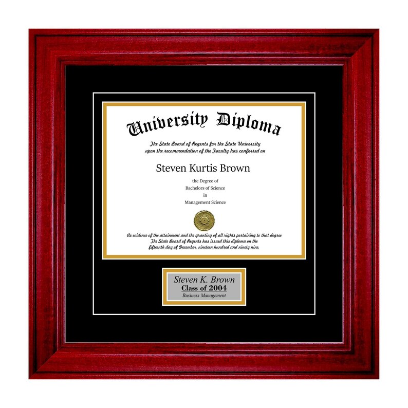 Personalized Diploma Frame Etsy