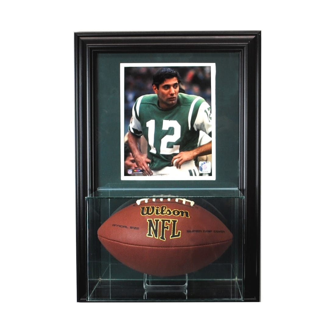Wall Mounted Football Display Case With 8 X 10 Etsy
