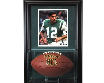 Wall Mounted Football Display Case with 8 x 10