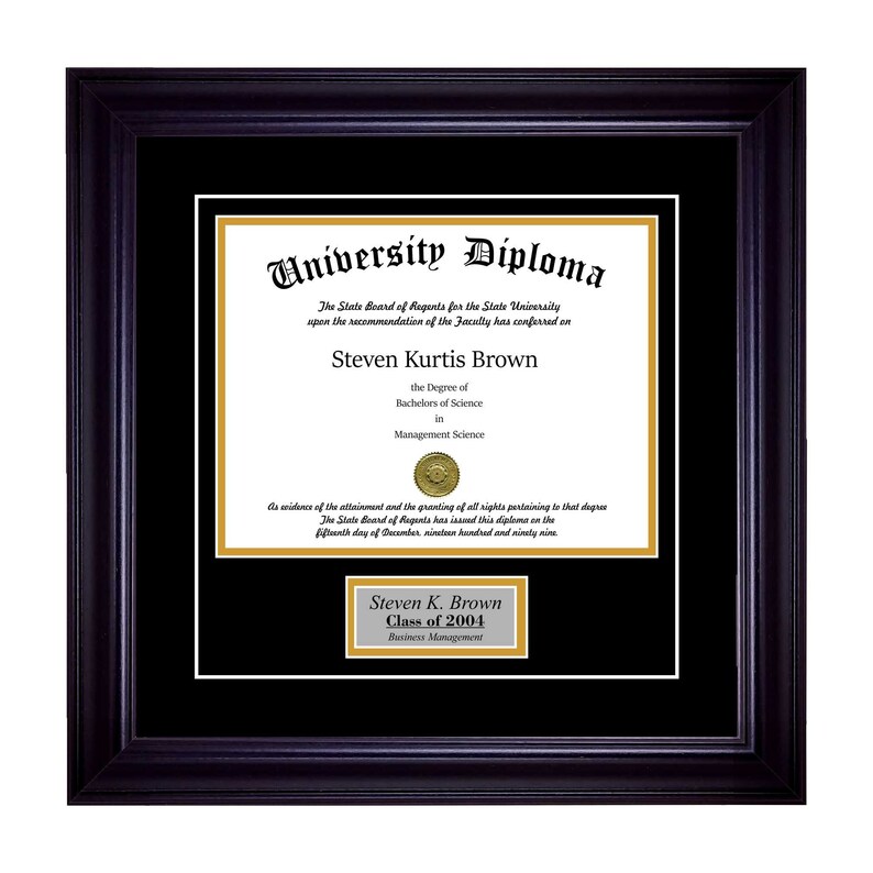 Personalized Diploma Frame Etsy