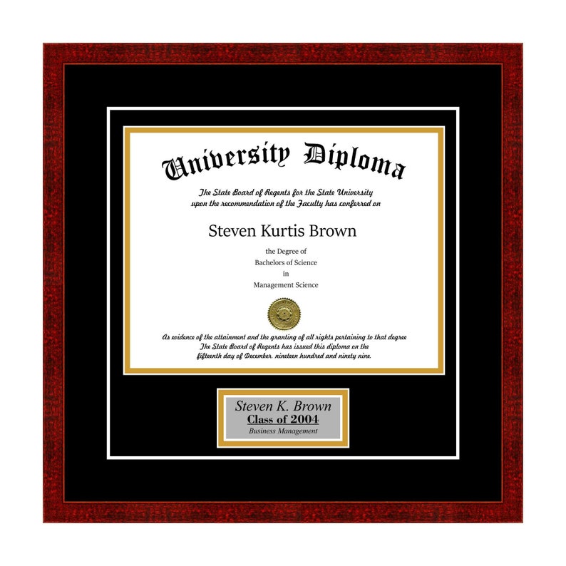 Personalized Diploma Frame Etsy