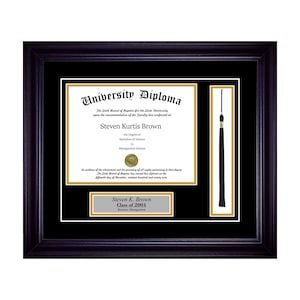 Personalized Diploma Frame with Tassel