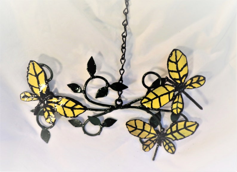 Butterfly Metal Folk Art Wall Hanging 3592 Etsy