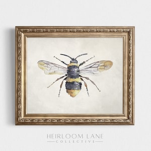 Bumble Bee Art Print | Printable Digital Download | Get Well Soon Gift | Spring Artwork | Be Well Painting | Painting Art | 8159