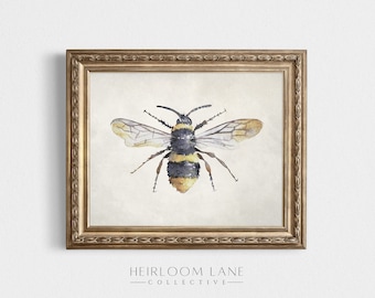 Bumble Bee Art Print | Printable Digital Download | Get Well Soon Gift | Spring Artwork | Be Well Painting | Painting Art | 8159