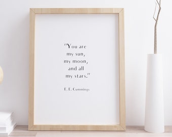 Romantic Moon Quote Etsy Romantic Moon Quote Etsy