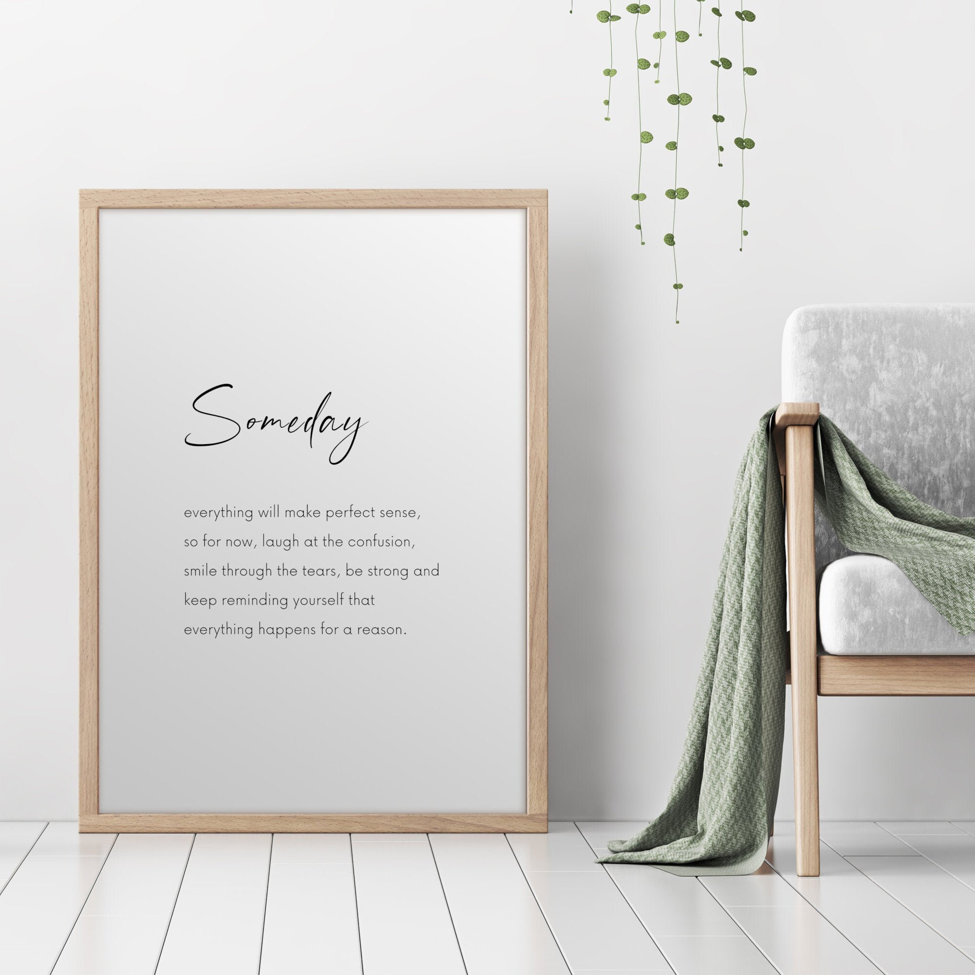 Someday everything will make perfect sense Inspirational Etsy