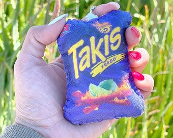 Takis Lover Key Chain | Plush Takis Keychain | Latino Shop